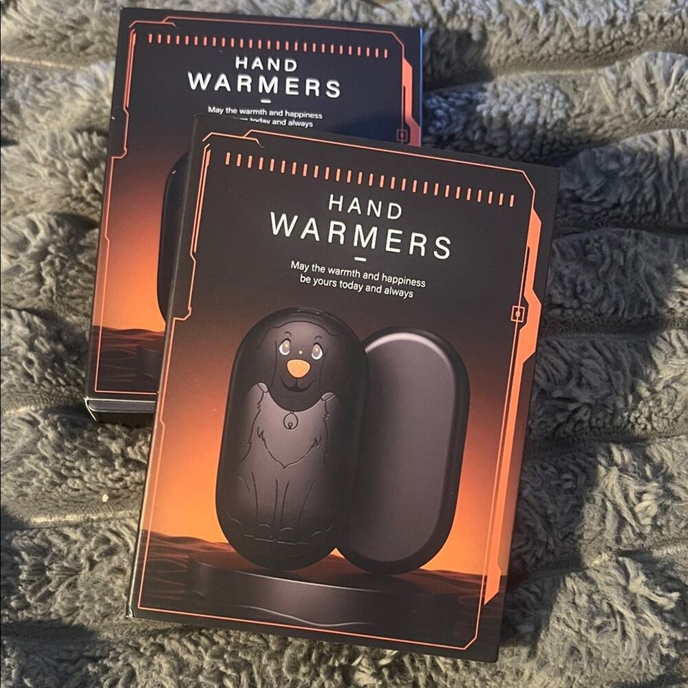 Sleek Black Hand Warmer